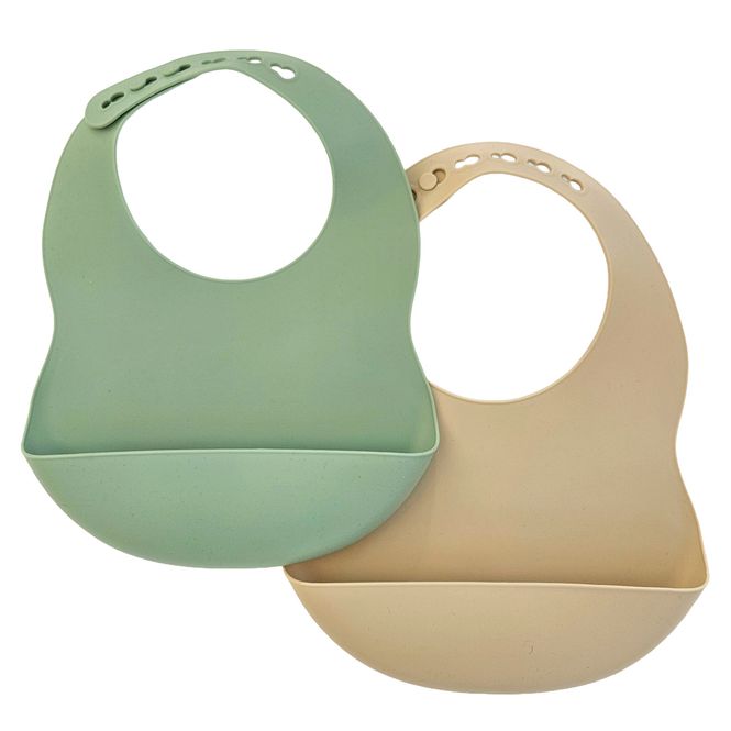 Hovedbilde Summerville Organic smekker i silikon, 2pk, green ...