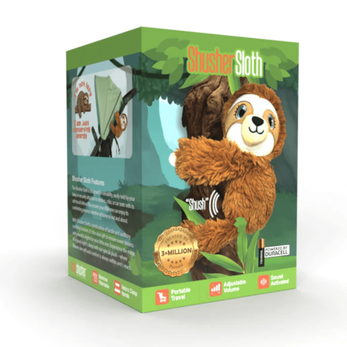 Shusher Sloth - Dovendyr med lydmaskin for baby