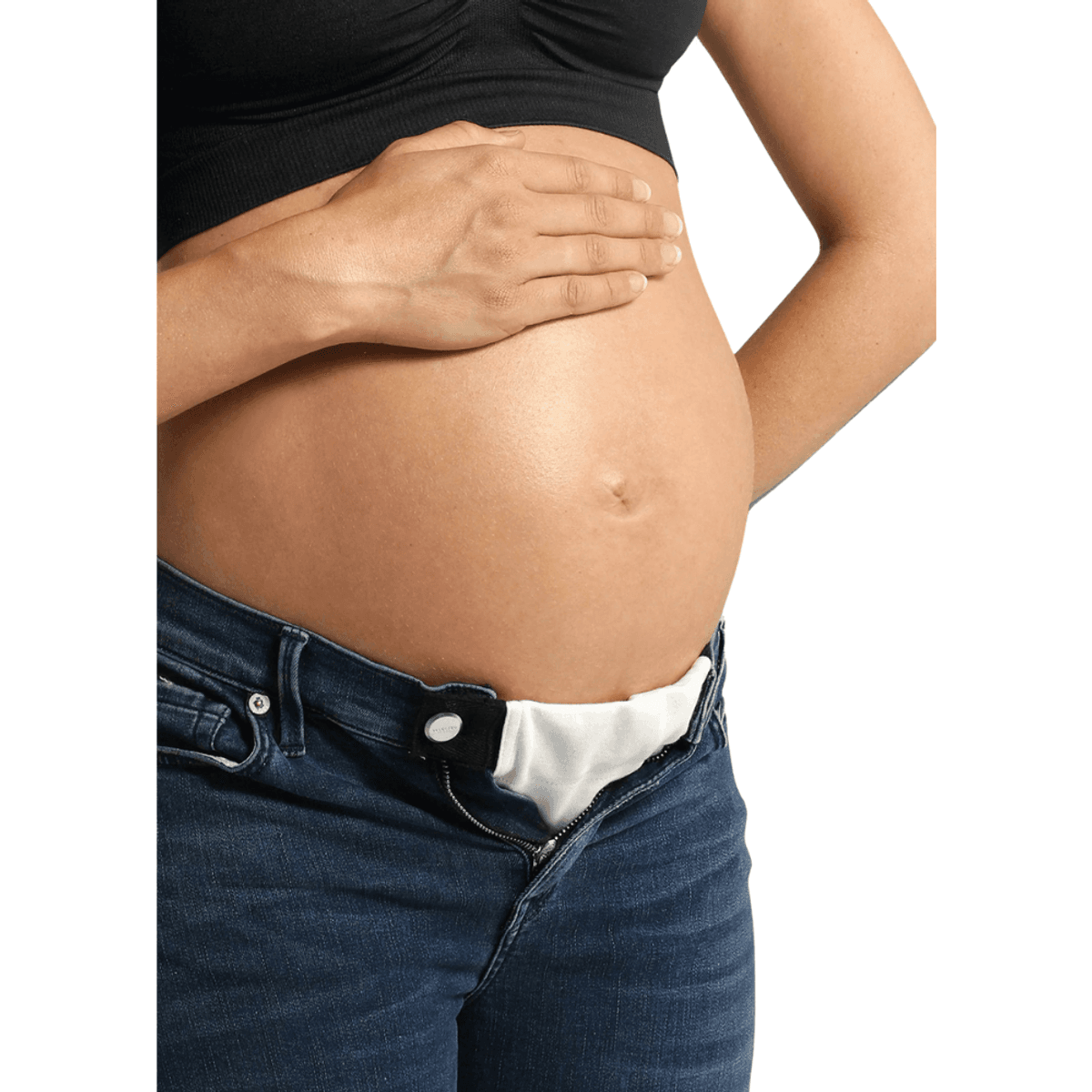 Carriwell Flexi-Belt waist extender, Black/white/Navy 