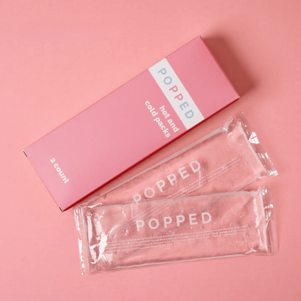 Popped Gjenbrukbare varme- og kalde pakker, 2 stk