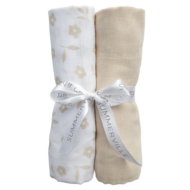 Hovedbilde Summerville Organic Muslin Gulpekluter, 2-pk, ...