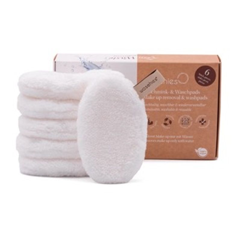 Waschies - Make-up fjerner og vaskepads - 6pk - Hvit