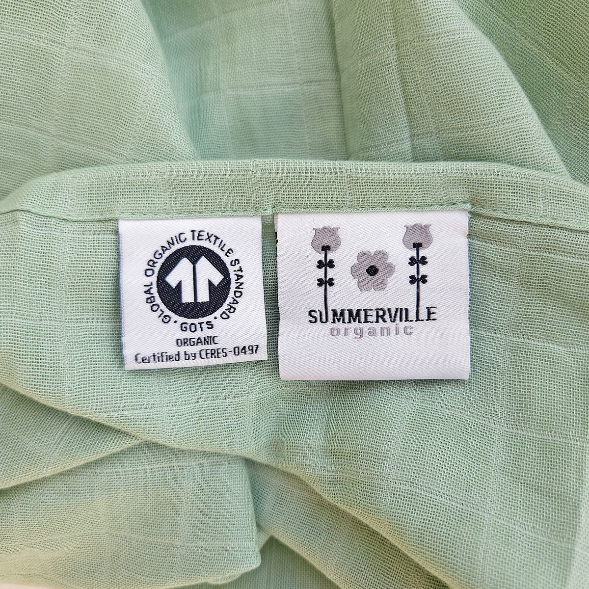 Summerville Organic Muslin klut, 1-pk, cameo green