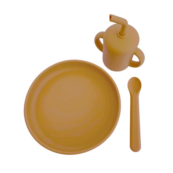 Hovedbilde Summerville Organic spisesett i 3 deler, ochre