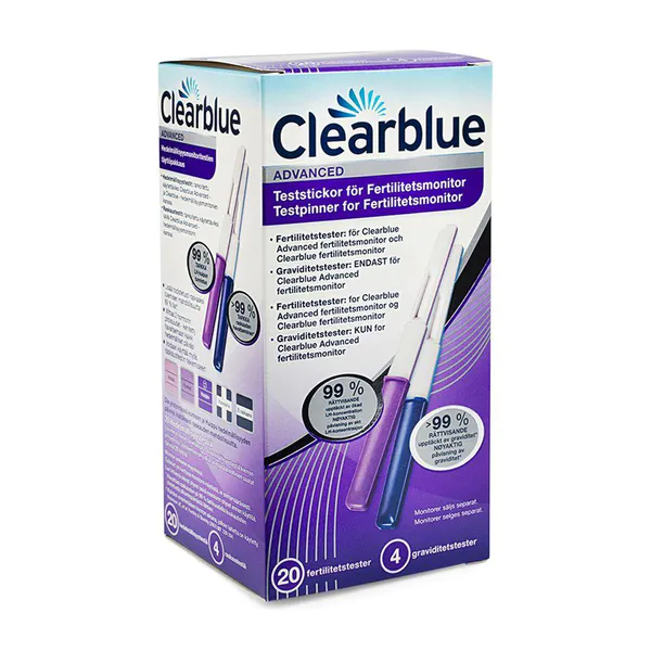 Hovedbilde Clearblue testpinner til fertility monitor