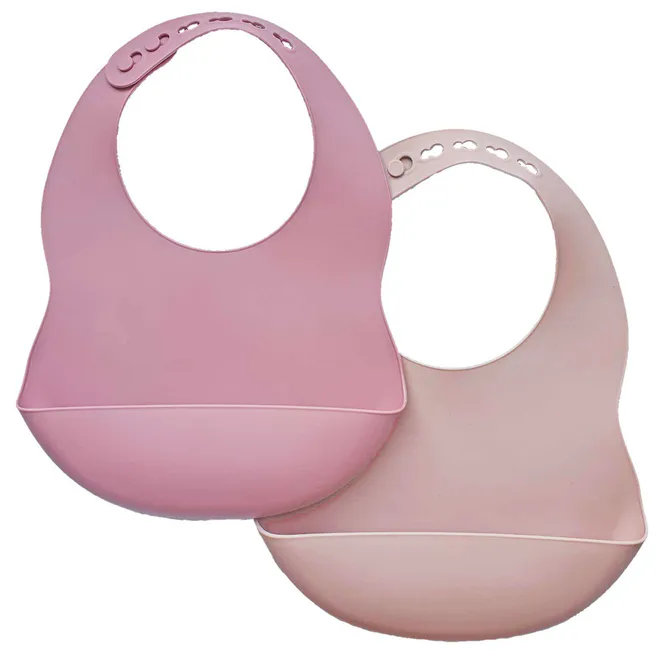 Hovedbilde Summerville Organic smekker i silikon, 2pk, rose ...