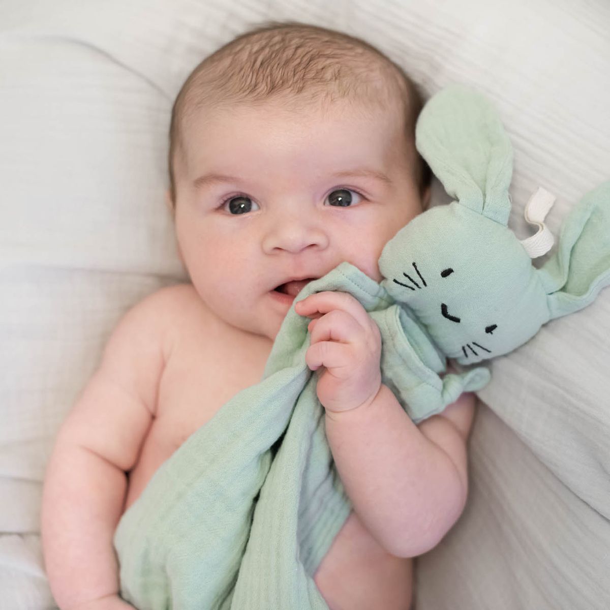 Summerville Organic Koseklut kanin, økologisk, Cameo green