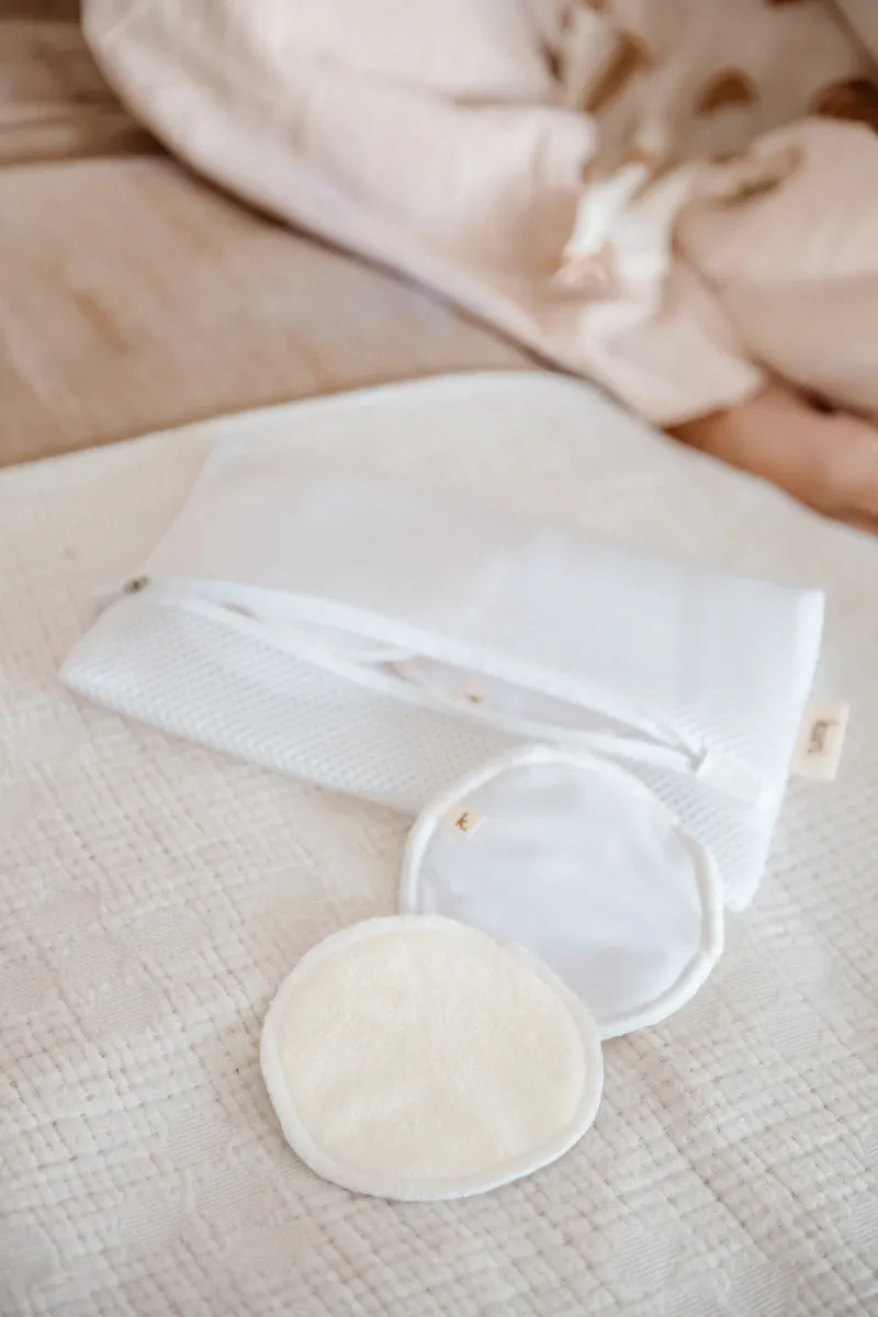 Kiin Baby Ammeinnlegg vaskbare i bambus, 8stk