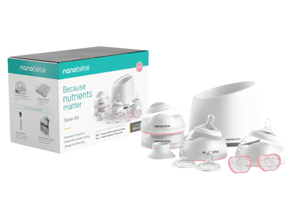 Hovedbilde Nanobébé Start sett, velg teal eller pink
