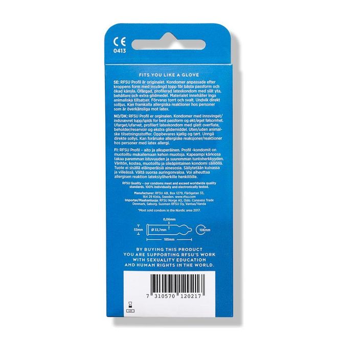 Hovedbilde Rfsu Kondomer profil, 10pk