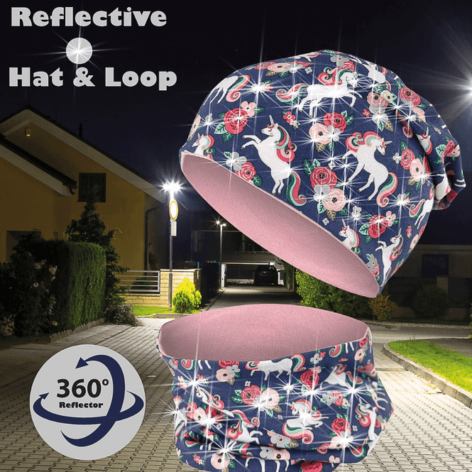 Hovedbilde Heckbo Lue og Buff med refleks, 2-8 år, ...