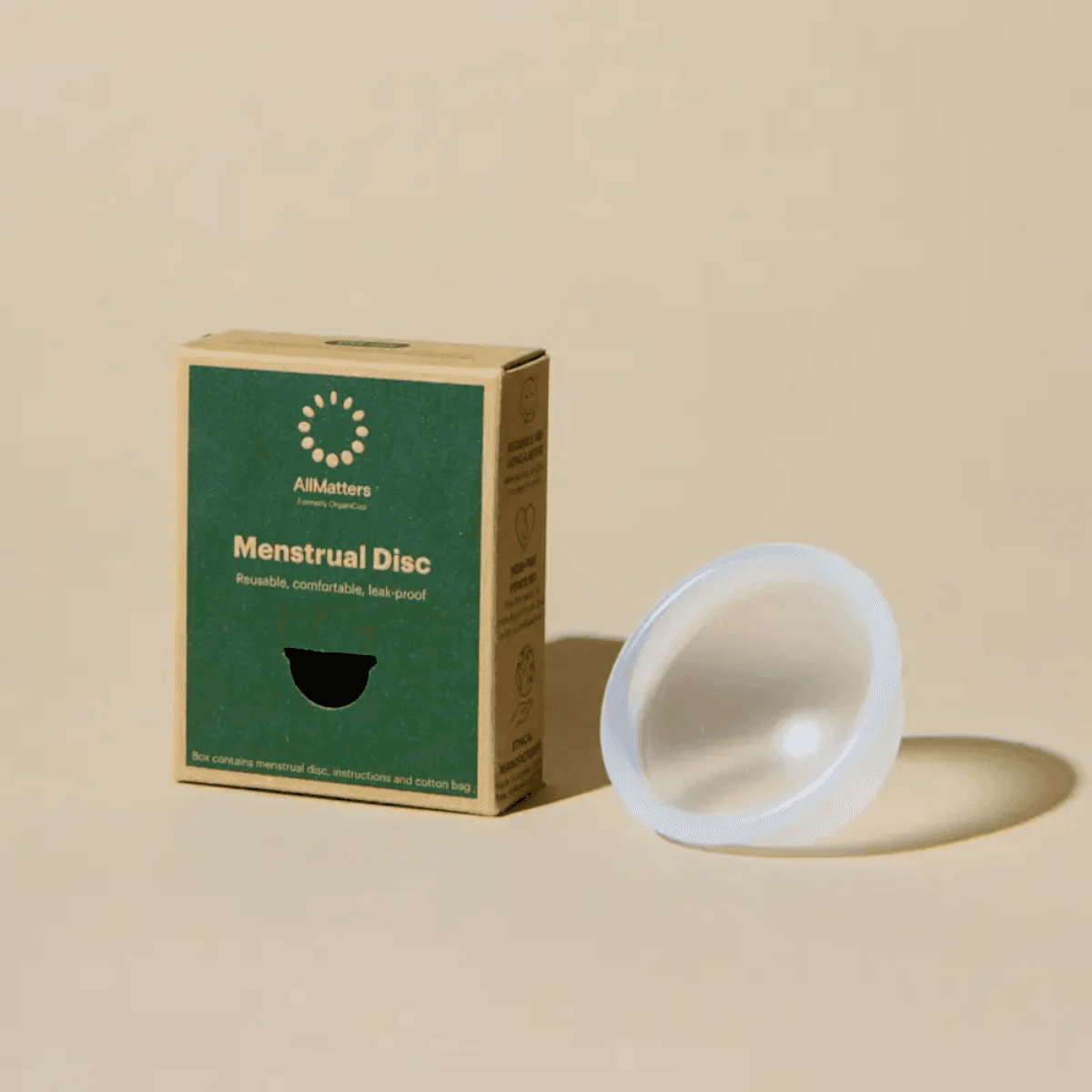 Allmatters menskopp disk, transparent