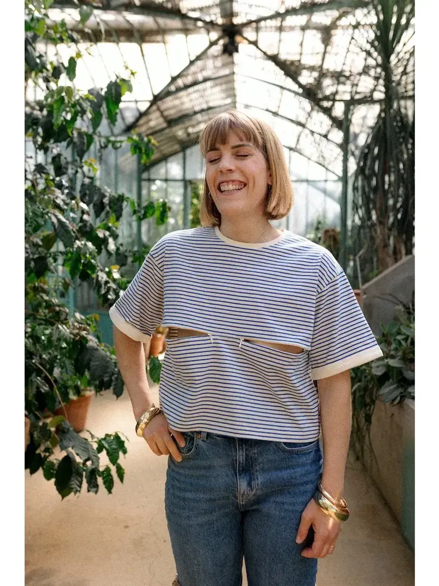 You&Milk - Crop Top T skjorte Mèrinière