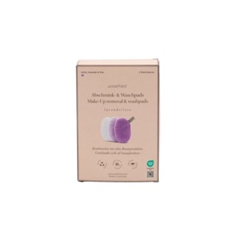 Waschies - Sminkefjerner og Rensepads - 3pk - Lilla