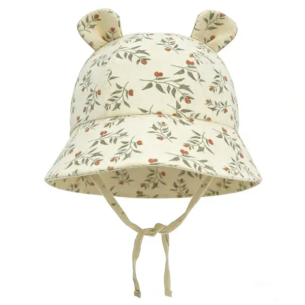 Hovedbilde Rammelaartje - Solhatt for barn - Floral