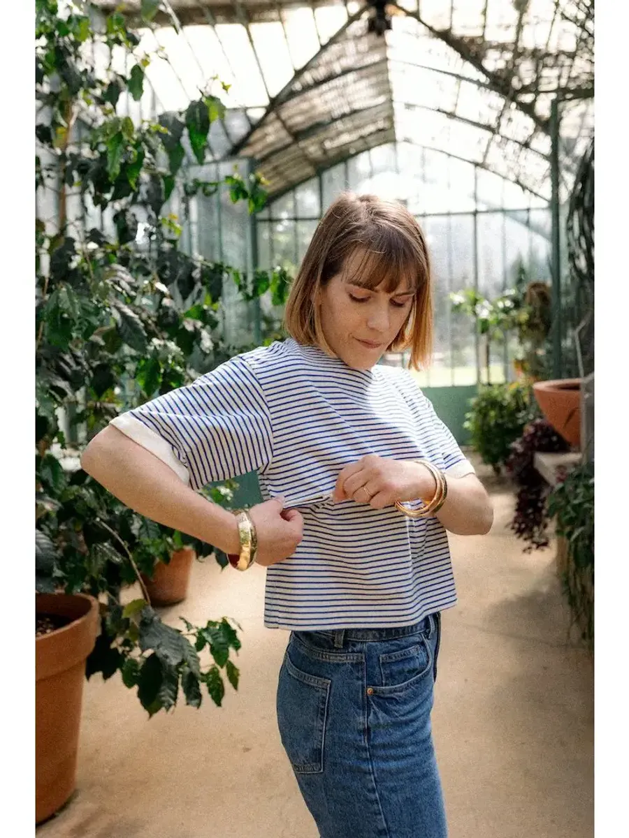 You&Milk - Crop Top T skjorte Mèrinière